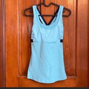 Lululemon athletic tank top light blue